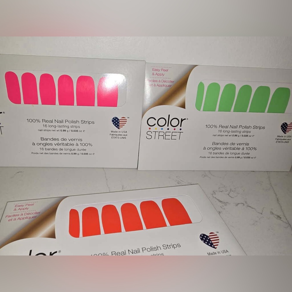 NEW 3pc color street nails